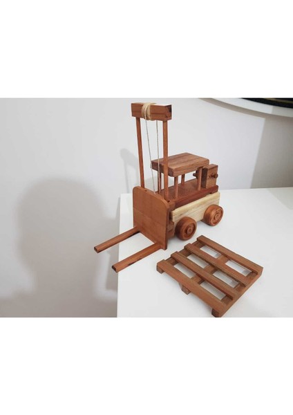 Ahşap Oyuncak Forklift