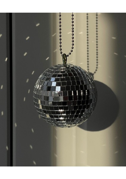 Bordo diskoda parlak disk topu, 8x8 cm, cam malzeme, şık araba dekoru fırsatları