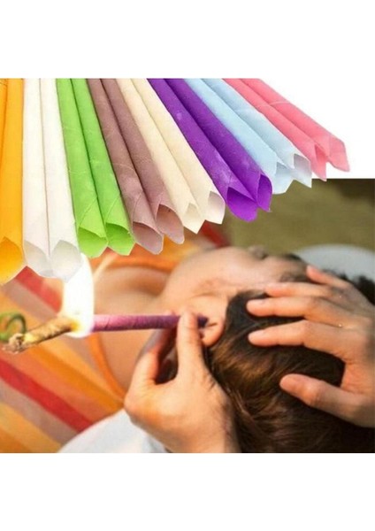 Doğal Aromaterapi Kulak Temizleme Seti, Renkli, Rahat ve Güvenli Kullanım