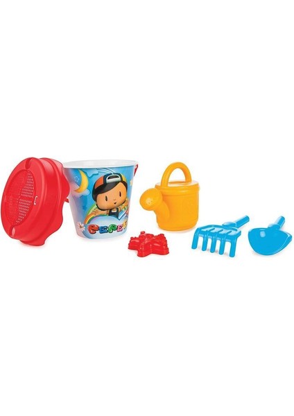 Çocuklar İçin Bahçe Oyun Seti Kova, Kürek, Tırmık ve Ibrik Beyaz 1'li 1+ yaş modelleri