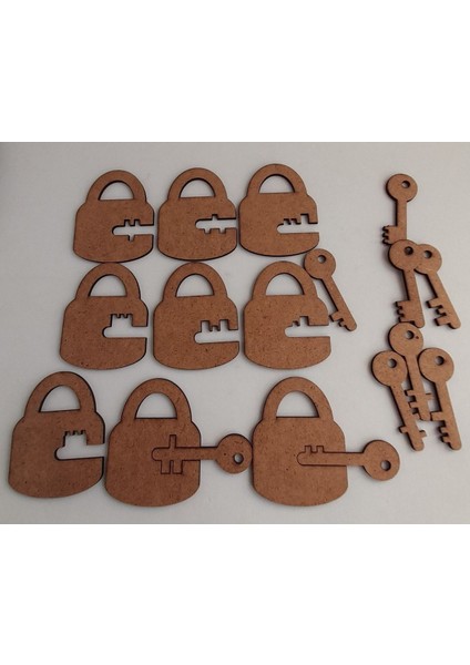 Ahşap Montessori Anahtar ve Kilit Eşleştirme Boyama Hobi Seti, 3+ yaş fırsatları