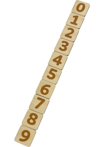 Basamak Değeri Öğrenme Çubukları, Montessori Ahşap Matematik Seti, 1’ler 10’lar 100’LER 1000’LER