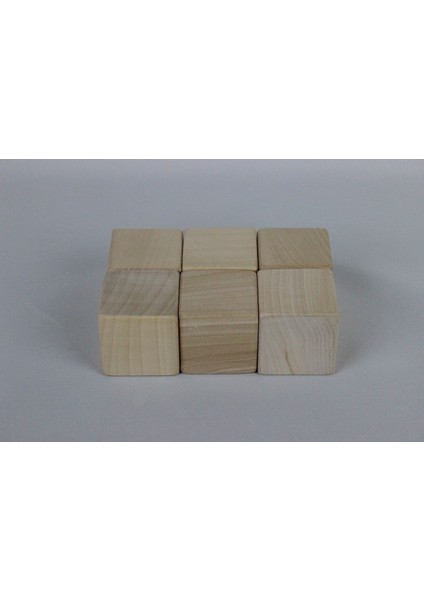 6 Lı Naturel Büyük Küp (5 Cm) modelleri