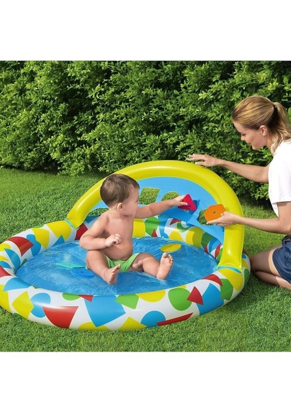 47" x 46" x 18"/1.20M x 1.17M x 46CM Splash & Learn Kiddie Pool fiyatları