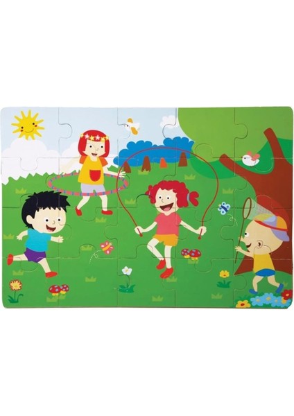 Çocuk 1276-CS Chiva, Ilkbahar Ahşap Yer Puzzle