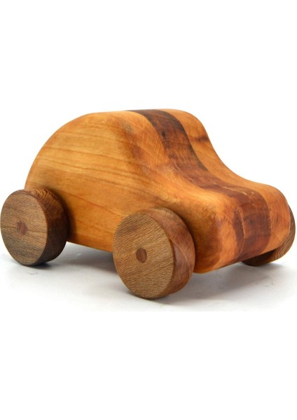 Doğal ahşap vintage oyuncak, sıcak kahverengi, 1 parça, 3+ yaş için mükemmel seçim modelleri