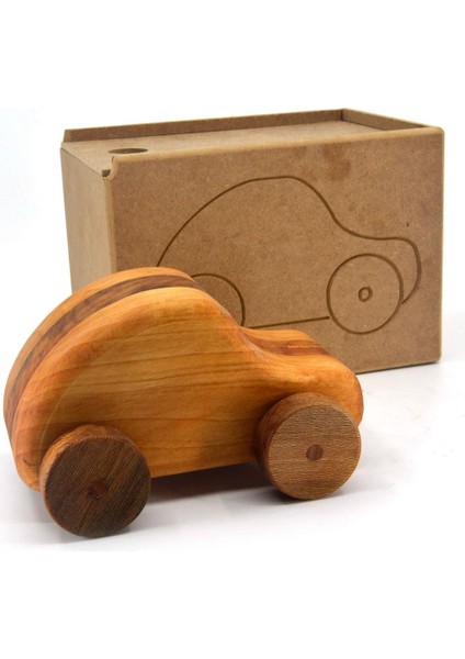 Doğal ahşap vintage oyuncak, sıcak kahverengi, 1 parça, 3+ yaş için mükemmel seçim indirimleri