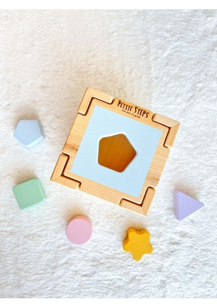 Renkli geometrik küp seti, modern ve şık dekoratif obje, 7 parça, 2+ yaş modelleri