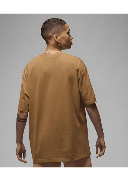 Jordan Oversized Graphic Spor T-Shirt FB5140-392 (Bir Beden Küçük Almanızı Öneririz) Kahverengi - S fırsatları