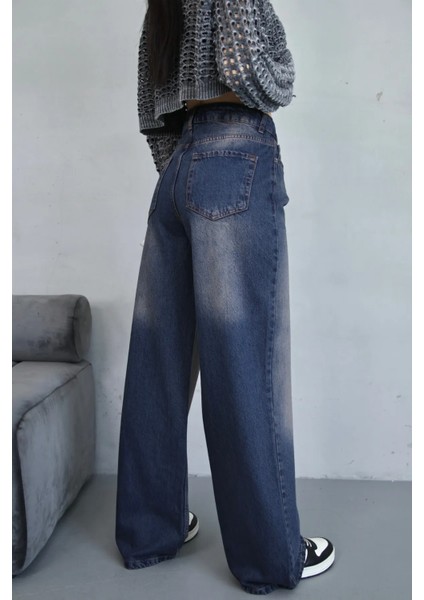 Baggy Kahverengi Tint Jean Pantolon fiyatları