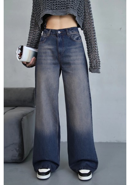 Baggy Kahverengi Tint Jean Pantolon modelleri