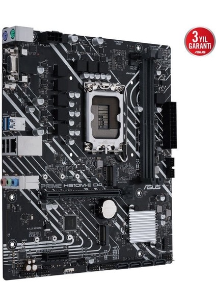 Prıme H610M-E D4-Csm Ddr4 3200MHZ Dp HDMI M.2 Matx 1700P modelleri