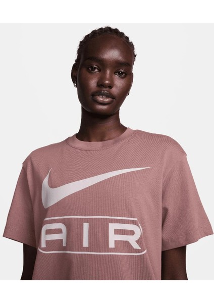 Sportswear Kadın Kahverengi Günlük Stil T-Shirt FV8002-208 Kahverengi - M