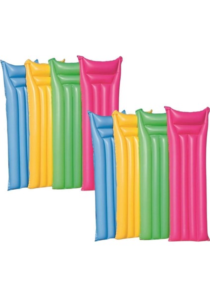 Renkli Deniz Yatağı 183cm, 8'li Konforlu ve Şık Set, Çok Renkli, 3+ Yaş