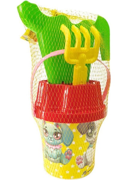 Renkli küçük kova seti, 4 aksesuar, şık ve kullanışlı, ev ve bahçe için ideal fırsatları