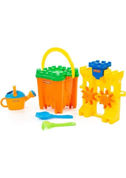 Turuncu Kova ve Kürek Takımı, Bahçe ve Hobi İçin 5'li Set, 3+ Yaş