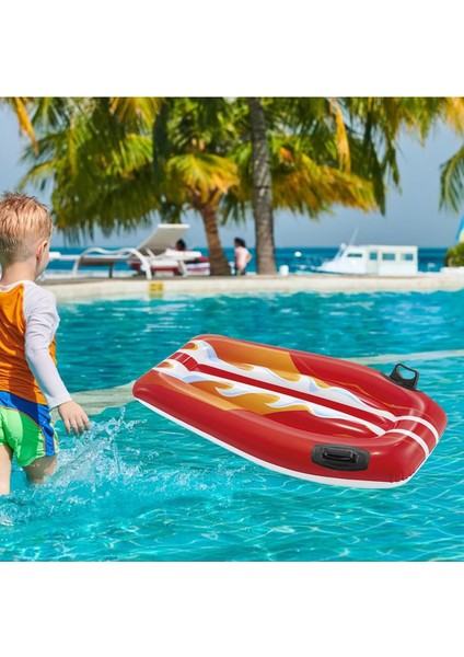 Renkli Şişme Sörf Yatak, 112x62 cm, Kırmızı, 6+ Yaş, Havuz ve Deniz İçin modelleri