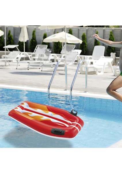 Renkli Şişme Sörf Yatak, 112x62 cm, Kırmızı, 6+ Yaş, Havuz ve Deniz İçin fırsatları