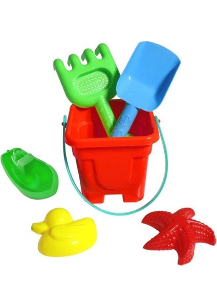 Renkli Kum ve Deniz Oyun Seti, Kova, Kürek, Minik Tekne, 3+ Yaş, Eğlenceli Paket