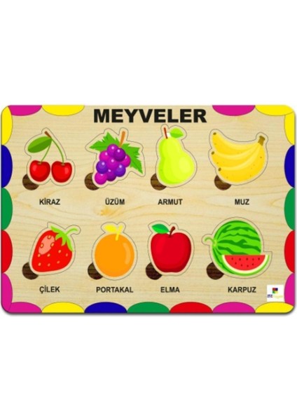 Ahşap Eğitici Puzzle Meyve Sebze Sayılarli 4’lü Set, Çocuklar İçin Eğlenceli Öğrenme fiyatları