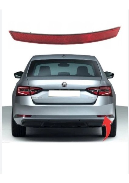 3V5945106 Reflektor Arka Tampon Sag Superb 2015>>