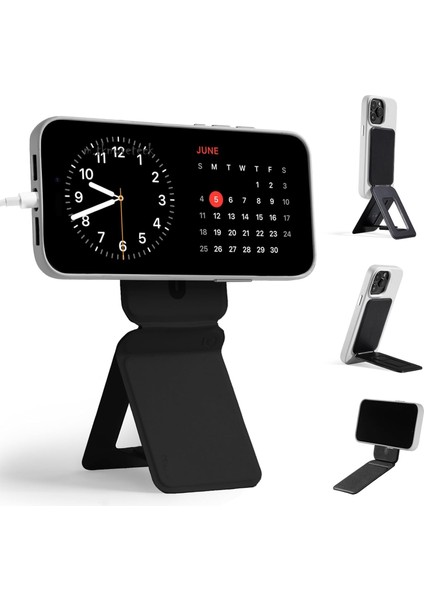 3 Modlu Standlı Magnetik Kartlık Mag Wallet Iphone 12 13 14 15 16 Pro Max Deri Cüzdan Manyetik HD003