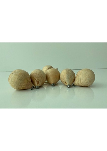 Mini Ahşap Topaç Seti, 15 Adet, Renk: Kahverengi, 5+ Yaş, Eğlenceli Geleneksel Oyun