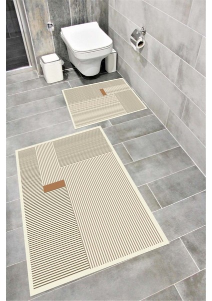 Renkli su emici yumuşak kaymaz taban süngerli dekoratif banyo paspası