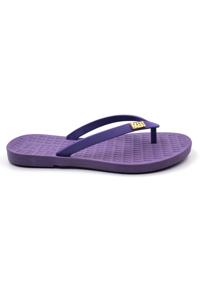 TP201 Mor Renk Flip Flop Kadın Parmak Arası Plaj Terlik