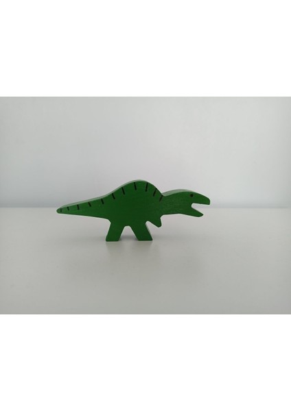 Ahşap Oyuncak Dinozorlar - Yeşil Dinozor