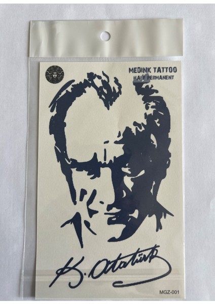 Ata 4 Adet Birden3 Hafta Kalıcı Geçici Yapıştırma Dövme 18X11 cm fırsatları