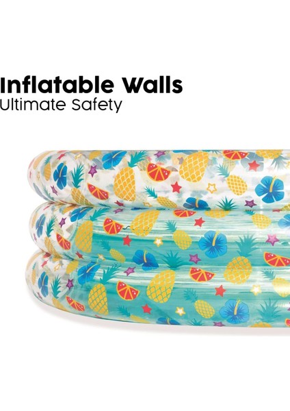 Renkli çocuk yüzme havuzu 170x53 cm, eğlence dolu anlar için ideal indirimleri