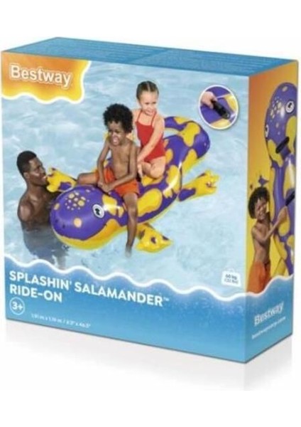 Renkli büyük kertenkele binici, çocuklar için 191x119 cm, bej, 3+ yaş fiyatları