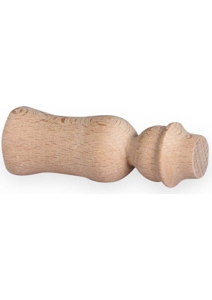 El yapımı ahşap bebek seti, boyama ve fırça ile, 6'lı, 9.5 cm, bej, 3+ yaş indirimleri
