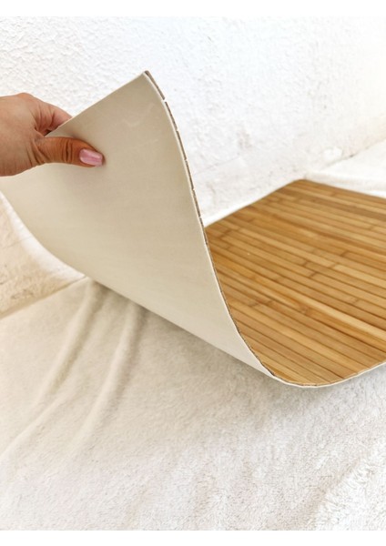 Bambu Kaydırmaz Tabanlı Banyo Paspası 70x45cm, şık ve güvenli kullanım sağlar indirimleri