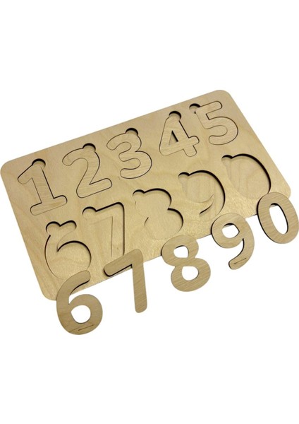 Boyanabilir Rakamlar Puzzle, eğlenceli öğrenme seti, 10 parçalı, 3+ yaş için