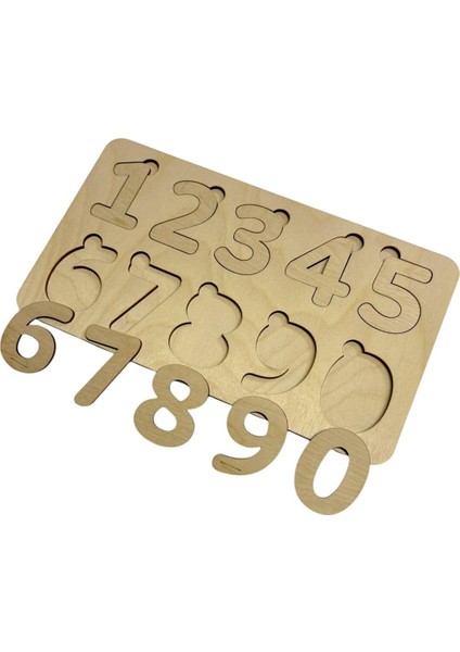 Boyanabilir Rakamlar Puzzle, eğlenceli öğrenme seti, 10 parçalı, 3+ yaş için