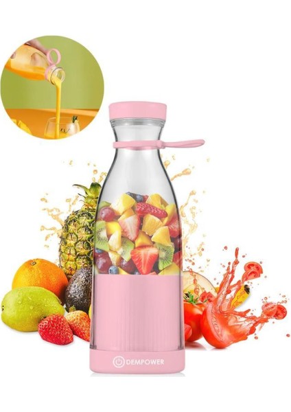 Şık Tasarımlı Şişe Shaker 420 ml Pembe