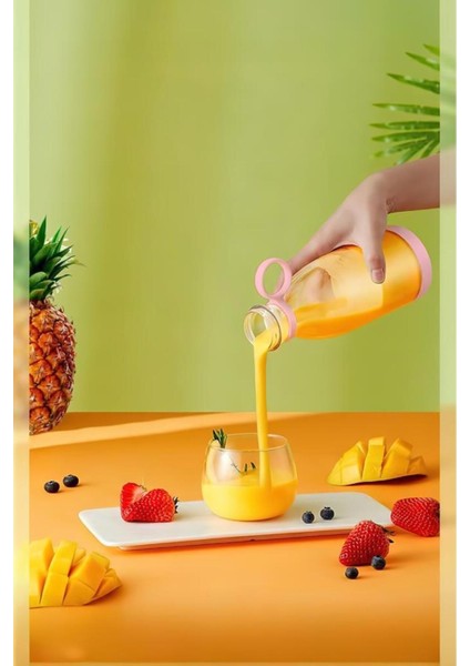 Şık Tasarımlı Şişe Shaker 420 ml Pembe