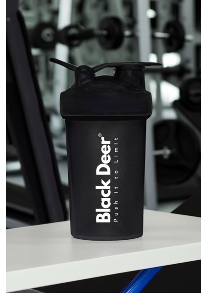 Shaker Karıştırıcı Sporcu Protein Shaker 550 ml Siyah