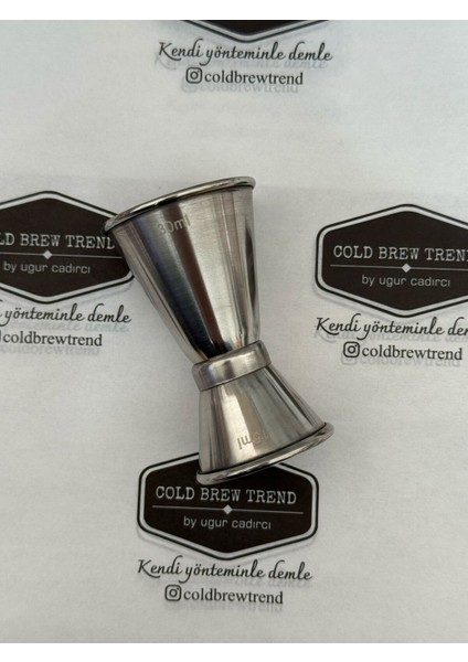 Jigger 15/30 ml Çift Taraflı - Kokteyl Bardak Jigger