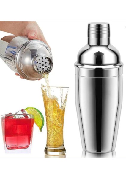 Paslanmaz Çelik Kokteyl Shaker 500 ml, şık ve dayanıklı karıştırıcı fiyatları