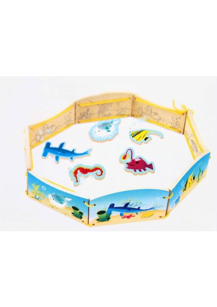 Ahşap Balık Tutma Oyuncak, Manyetik ve Oltalı, Çocuklar İçin Eğlenceli Aktivite, 3+ yaş modelleri