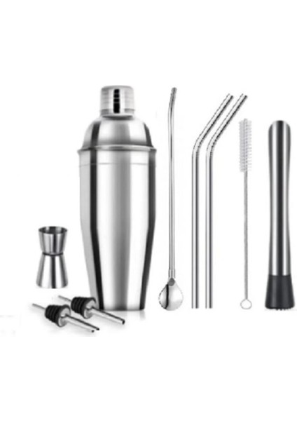 9 Parça Pipetli Kokteyl Hazırlama Seti