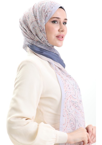Karaca Desenli Cotton Şal 82003-04 Açık Somon Indigo fiyatları