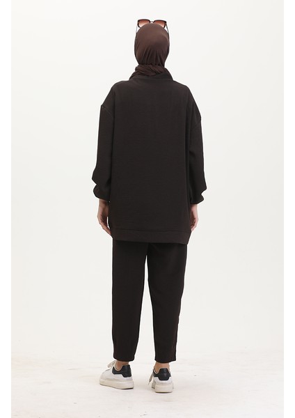Spor Tunik Pantolon Ikili Takım 5090-01 Kahverengi indirimleri