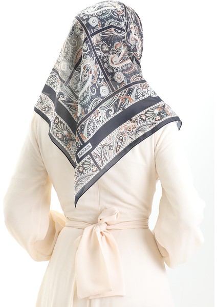 Karaca Desenli Cotton Eşarp 81094-03 Siyah Yeşil fırsatları