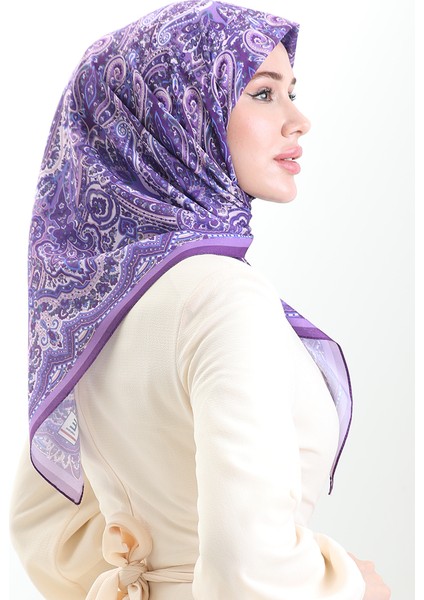 Etnik Desen Soft Eşarp 90201-08 Eflatun fiyatları