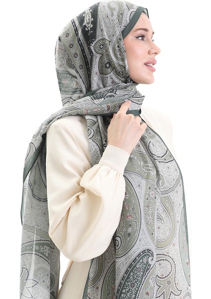 Karaca Desenli Cotton Şal 82001-03 Haki fiyatları