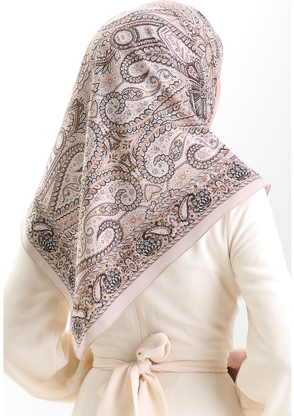 Karaca Desenli Kupra Eşarp 81093-10 Taş Siyah fırsatları